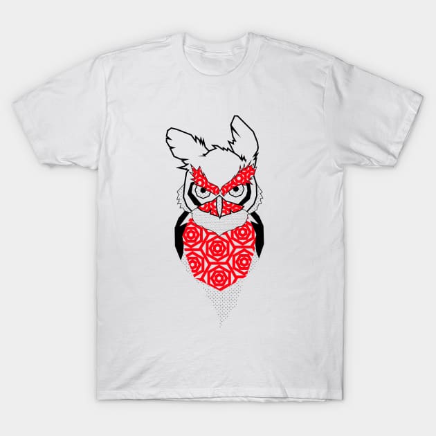 Owl design tattoo T-Shirt by Lukish